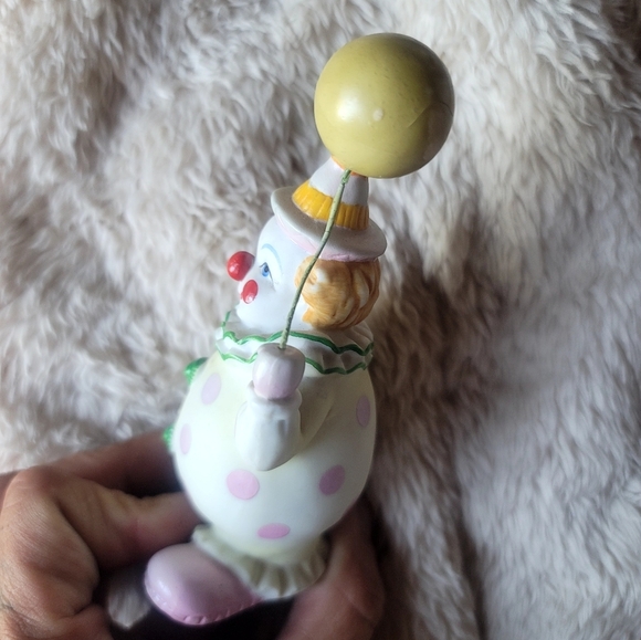 Vintage Geo Z. Lefton 1987 Circus Clown Party Balloon Funny Figurine set of 4! - Picture 12 of 14